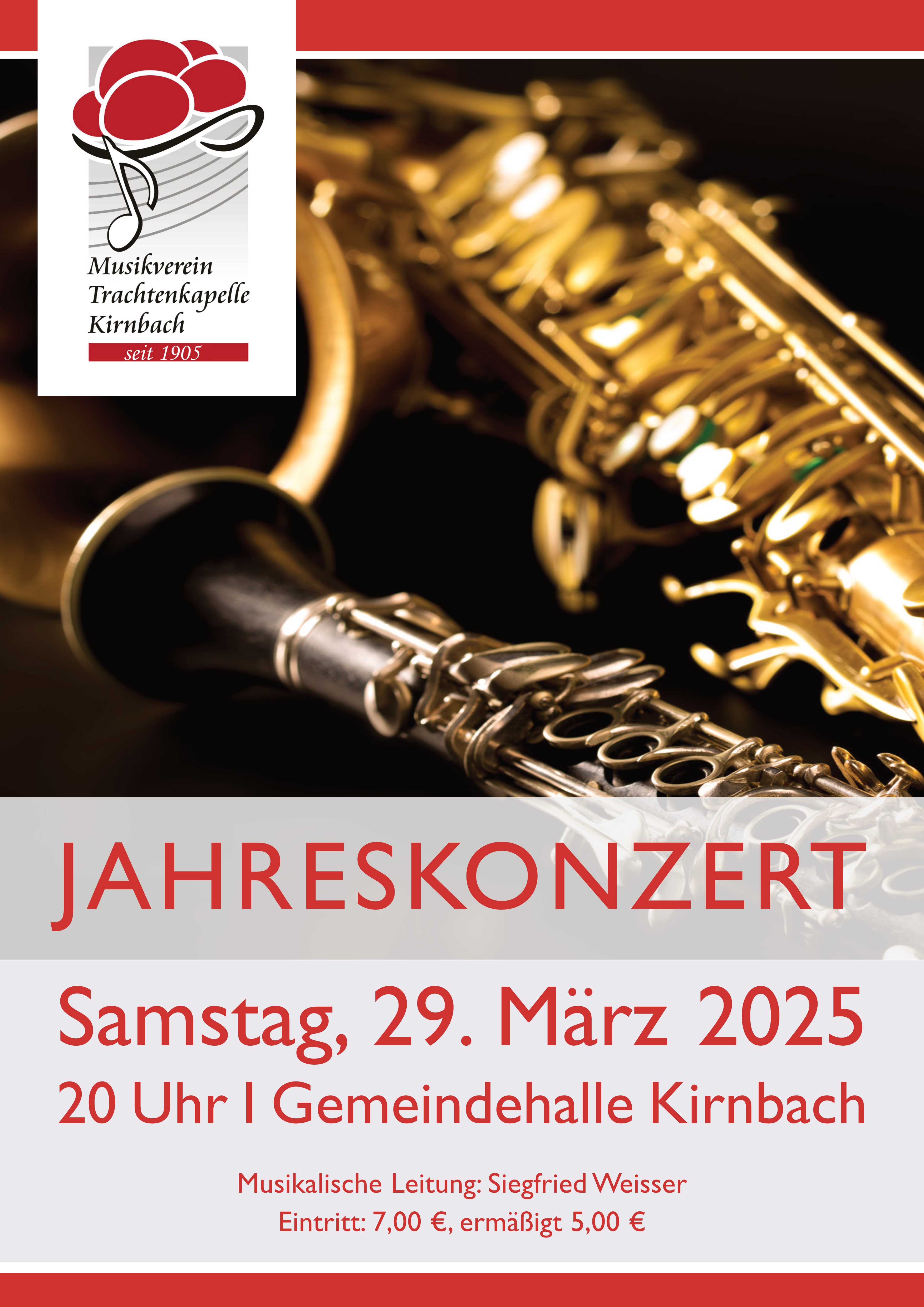 Jahreskonzert 2025 Plakat